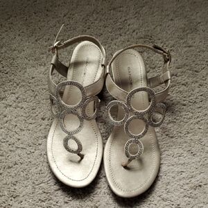 Bandolino Wedge Sandals Metallic 6